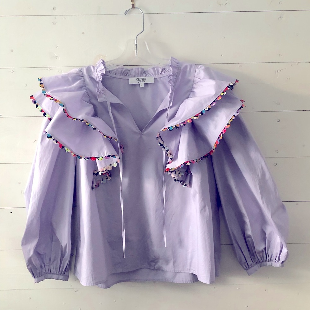 CROSBY by Mollie Burch•Shine Your Bright Blouse•Large